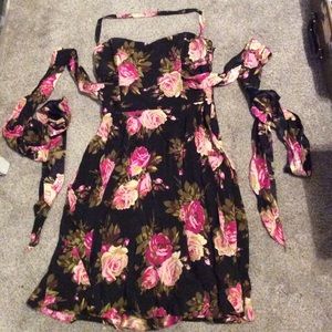 Authentic Betsey Johnson Floral Backless Dress 8